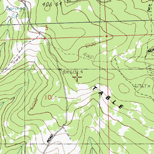 Topographic Map of Table Mountain, WA