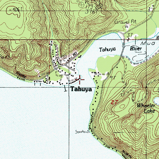 Topographic Map of Tahuya River, WA