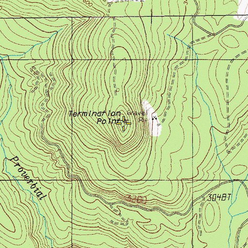 Topographic Map of Termination Point, WA