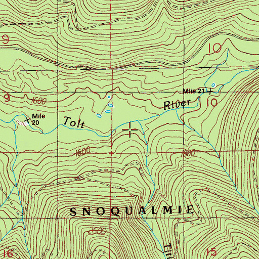 Topographic Map of Titicaca Creek, WA