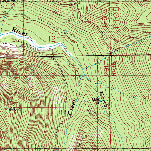 Topographic Map of Titicaed Creek, WA