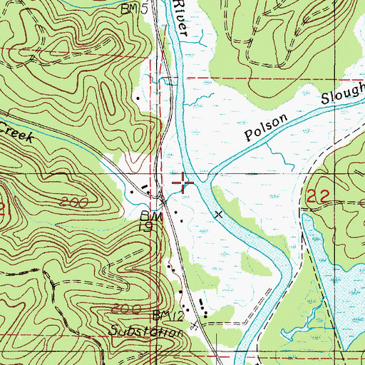 Topographic Map of West Fork Hoquiam River, WA