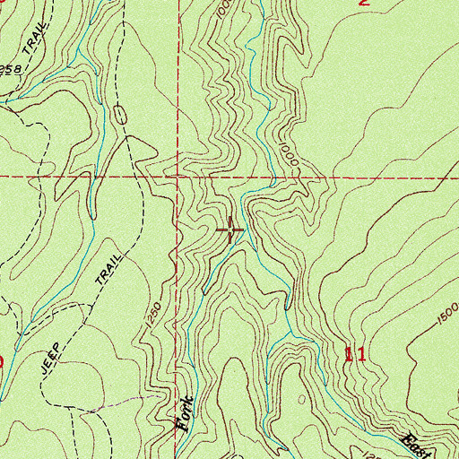 Topographic Map of West Fork Siebert Creek, WA