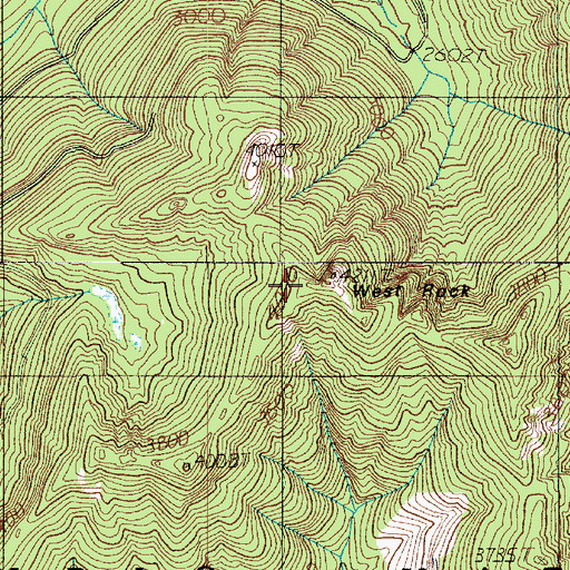 Topographic Map of West Rock, WA