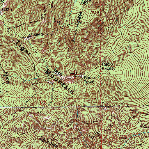 Topographic Map of West Tiger Mountain, WA