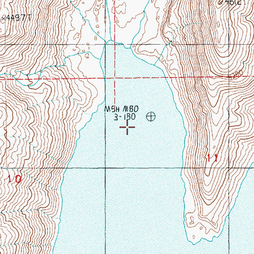 Topographic Map of Bear Cove, WA