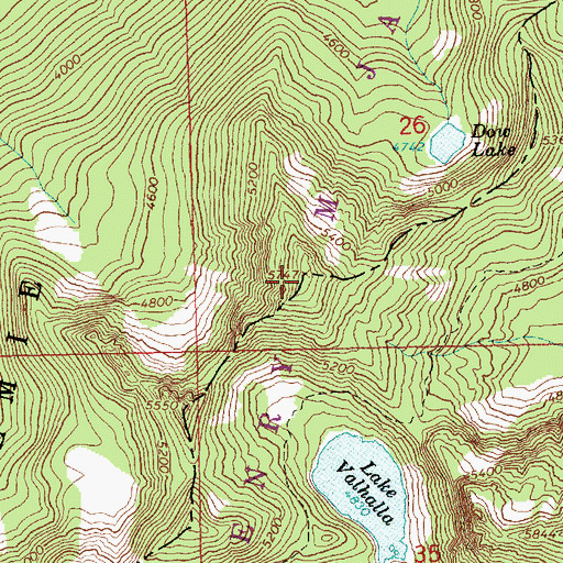 Topographic Map of Mount McCausland, WA