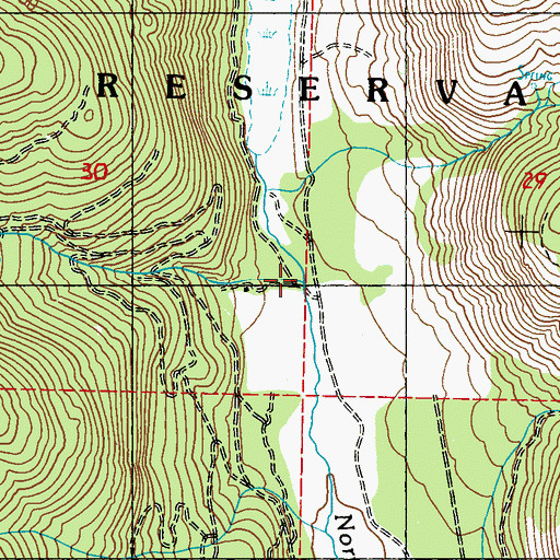 Topographic Map of Butterfly Canyon, WA