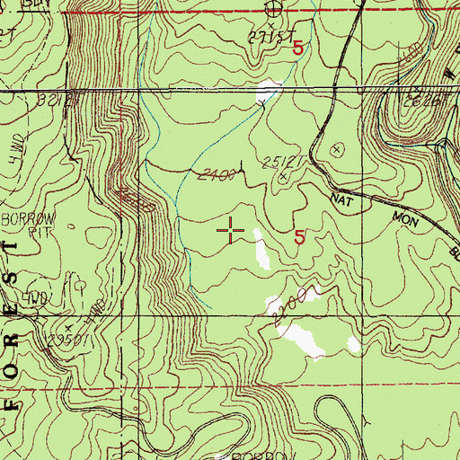 Topographic Map of Ape Cave Skylight, WA