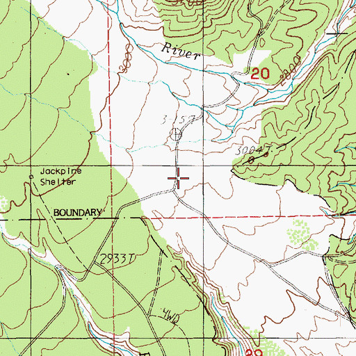 Topographic Map of Lahar Viewpoint, WA