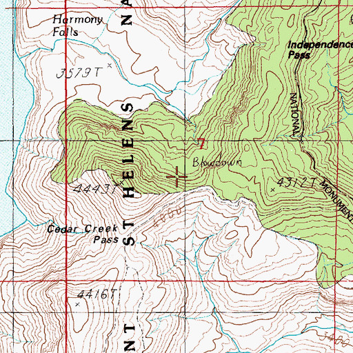 Topographic Map of Harmony Viewpoint, WA