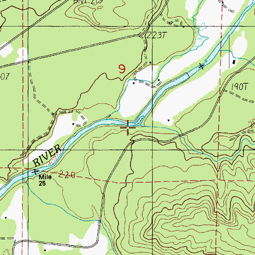 Topographic Map of Brittain Creek, WA