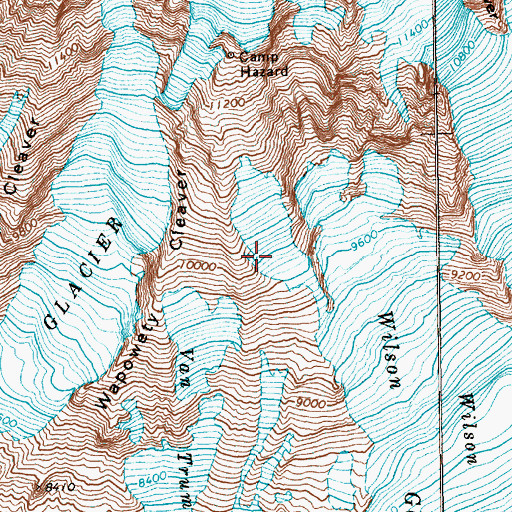 Topographic Map of The Turtle, WA