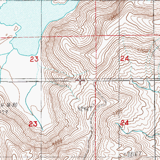 Topographic Map of Windy Ridge Viewpoint, WA