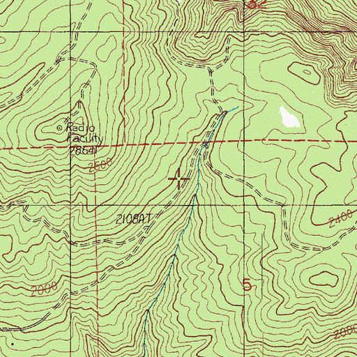 Topographic Map of Hopkins Hill Viewpoint, WA