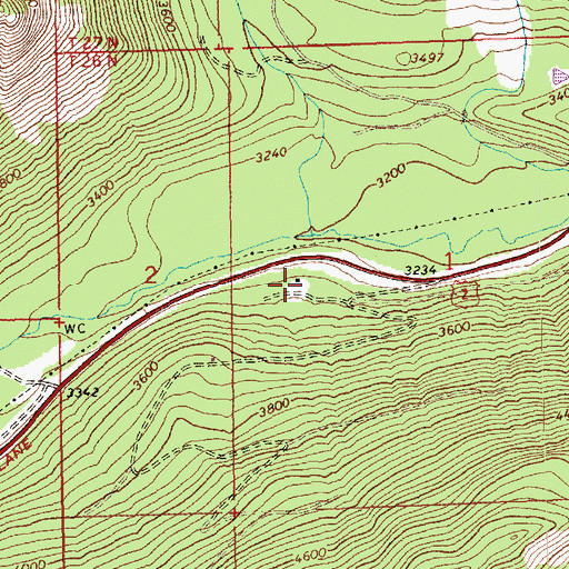 Topographic Map of Totem Girl Scout Org Camp, WA
