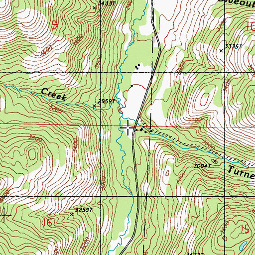 Topographic Map of Atchison Mill, WA
