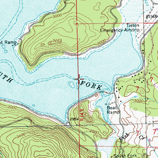 Topographic Map of Lonesome Cove, WA