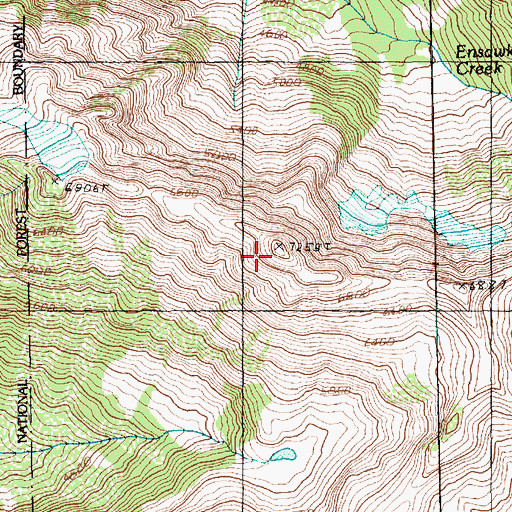 Topographic Map of Silesia Ridge, WA