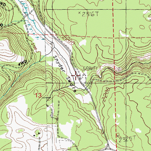 Topographic Map of Timber Valley (historical), WA