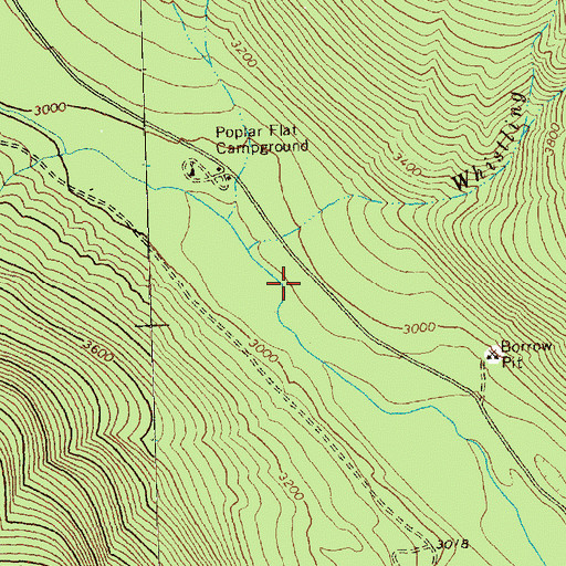 Topographic Map of Poplar Flats, WA
