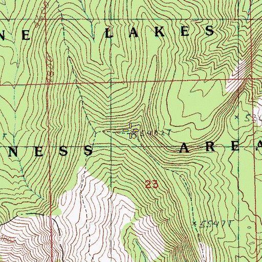 Topographic Map of Polallie Ridge Lookout, WA