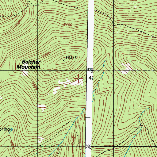 Topographic Map of Dollar Mountain Burn Game Preserve, WA