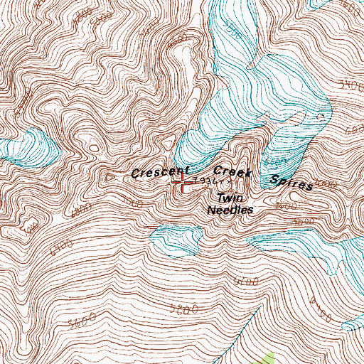 Topographic Map of Ottohorn, WA
