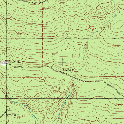 Topographic Map of County Line Pond, WA