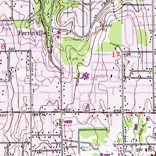 Topographic Map of Lynndale Elementary School, WA
