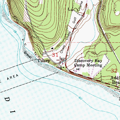 Topographic Map of Tukey, WA