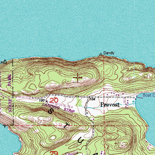 Topographic Map of Lundberg Mountain, WA
