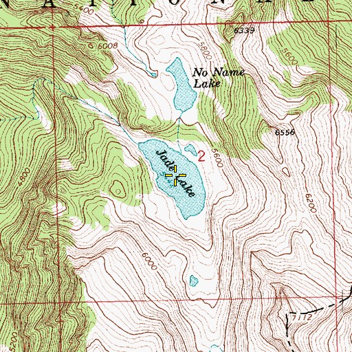 Topographic Map of Jade Lake, WA