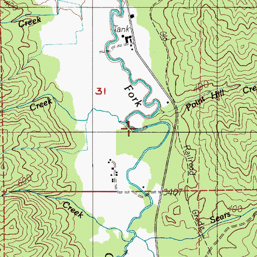 Topographic Map of Slide Creek, WA