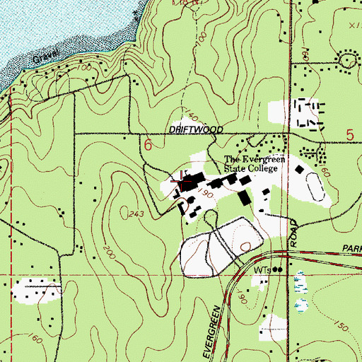 Evergreen State College Map The Evergreen State College, Wa