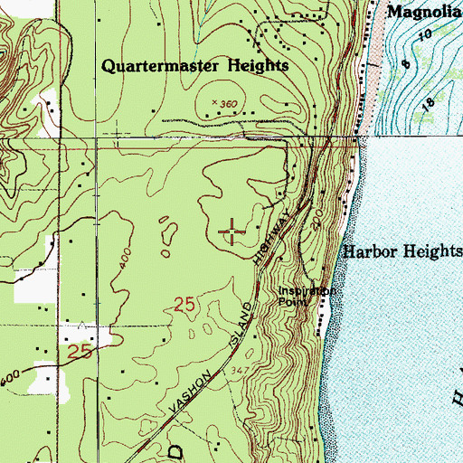 Topographic Map of Indian Point, WA