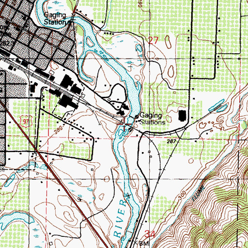 Topographic Map of Zosels Mill Pond, WA