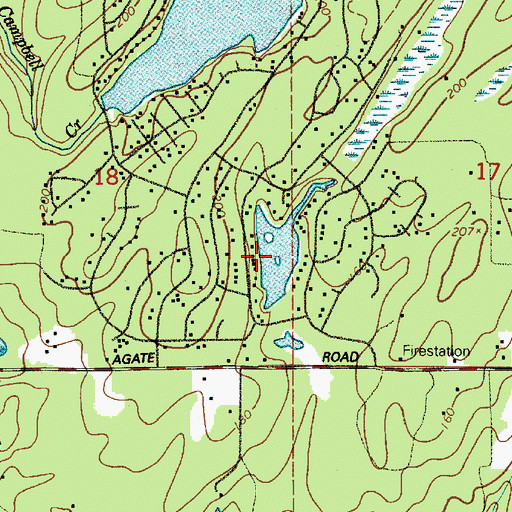 Topographic Map of Little Twin Lake, WA