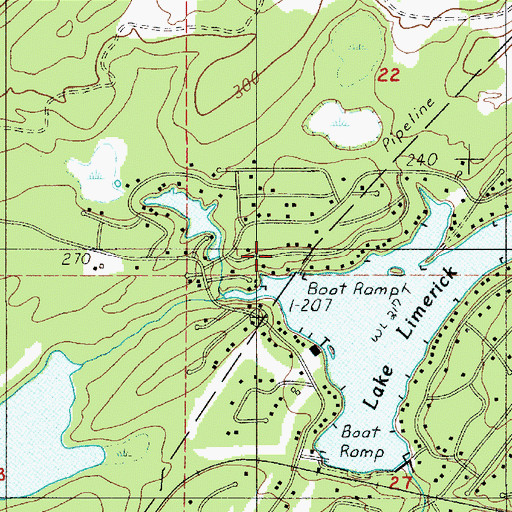 Topographic Map of Lake Leprechaun, WA