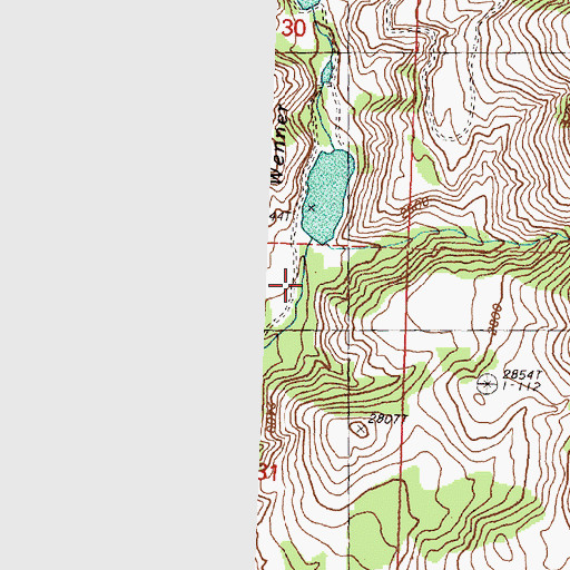 Topographic Map of Wenner Lakes Number Two, WA