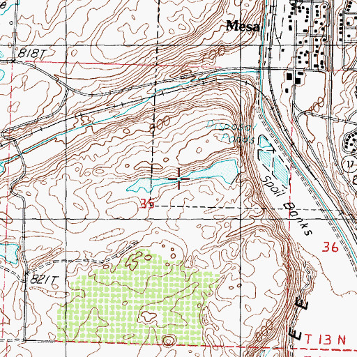 Topographic Map of Duck Pond, WA