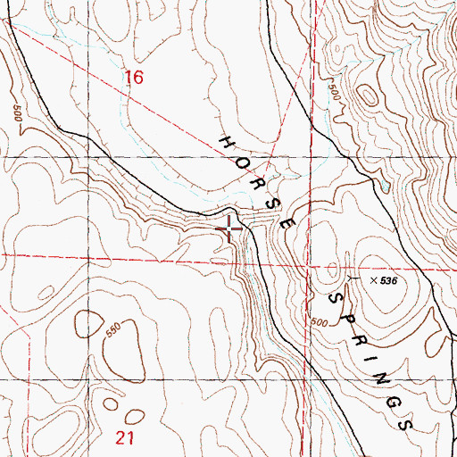 Topographic Map of Horse Spring Coulee Dam, WA