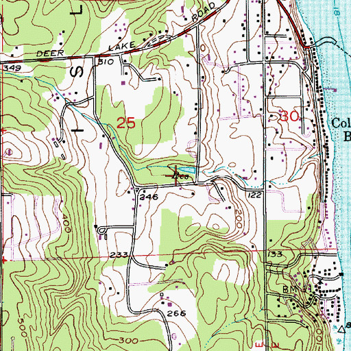 Topographic Map of Orrs Pond Dam, WA