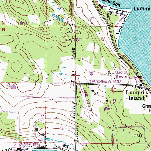 Topographic Map of Brown Dam, WA