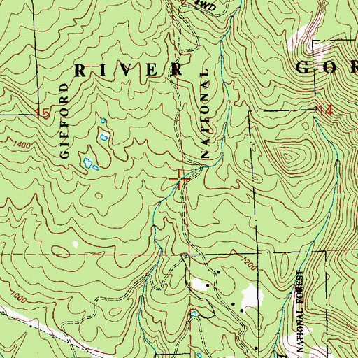 Topographic Map of B and W Pond Dam Number One, WA