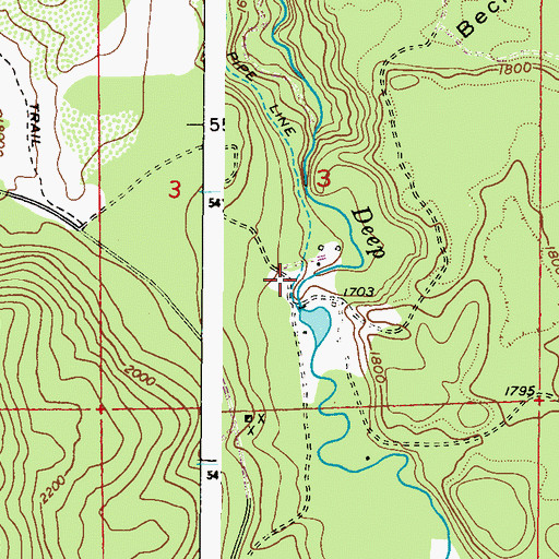 Topographic Map of Ruby Dam, WA