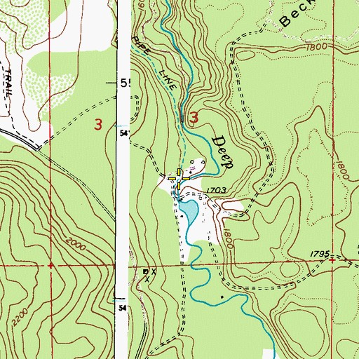 Topographic Map of Ruby Dam, WA
