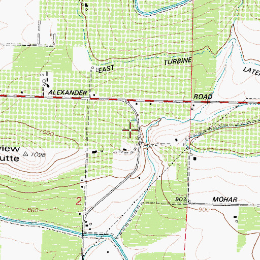 Topographic Map of Marvin Eberle Dam, WA