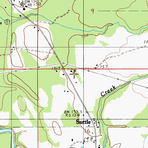 Topographic Map of Santa Felix Church, AL