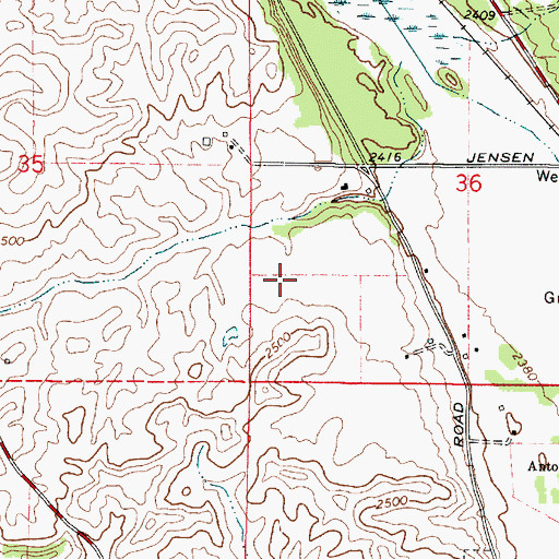 Topographic Map of Cheney Rodeo Grounds, WA